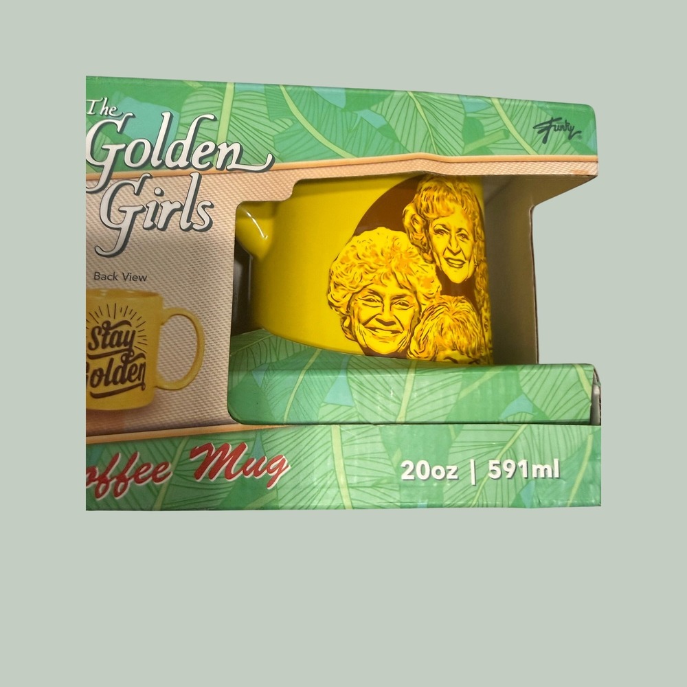 The Golden Girls Stay Golden 20oz Coffee Mug Yellow Ceramic Just Funky ABC New